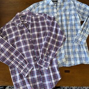 2 Classic Men's Button Down Shirts